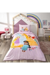 Lisanslı Princess Rainbow Tek Kişilik Nevresim Takımı Lastikli 160 Cm X 220 Cm 8682475108430 - Taç
