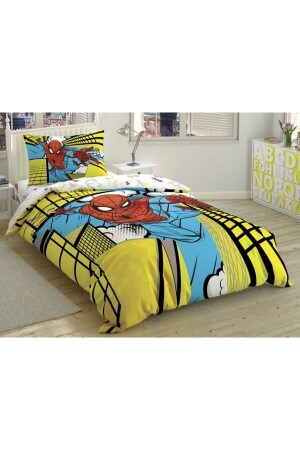 Lisanslı Spiderman Exciting Jump Nevresim Takımı 59520 - Taç