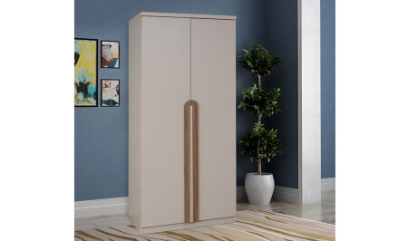Lisbon 2 Door Wardrobe - Mink - Cadde Yıldız
