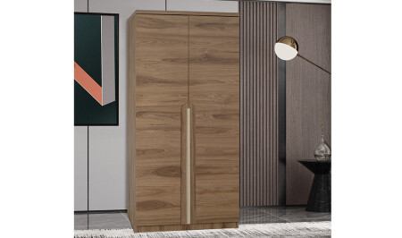 Lisbon 2 Door Wardrobe - Walnut - Cadde Yıldız