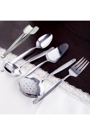 Lisbon Plain 6 Piece Serving Set TRENDMAGAZALZBN6PRC - Nehir