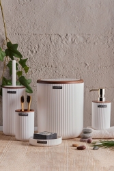 Lısbone Wood 5`li Banyo Seti 13194 - Perotti