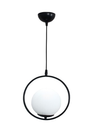 Lito Single Black Pendant Lamp Chandelier-glass - Taşcan Aydınlatma