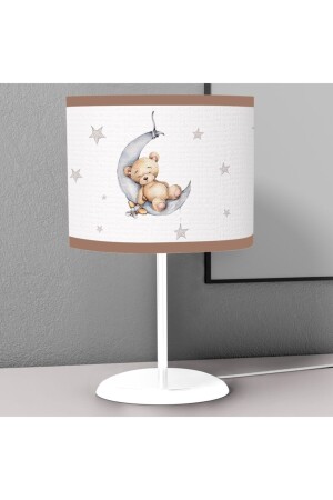 Little Bear Sleeping on the Moon Patterned Children's Room Digital Printed Children's Room Desktop Lampshade Chandelier 01399041031 - instababyrooms