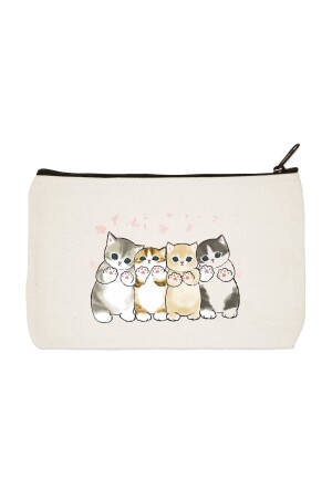 Little Kittens Printed Cloth Makeup Bag - Pen Holder - Handbag - Wallet - Designedfy
