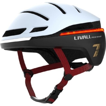 Livall EVO21 smart helmet, size M, white - Livall