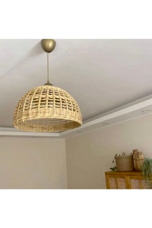 Living Room-Bedroom-Kitchen Chandelier Rattan Wicker Handmade Chandelier (Lamp Included) Tü828434 - AFRALYAHOME