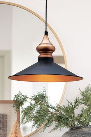 Living Room Black Metal Chandelier Kitchen Living Room Cafe Office Single Pendant Lamp Decorative Lighting Nursery RSA2065XXXX01 - Bamyum