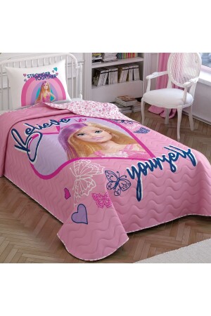 Lizenziertes Barbie Winter-Tagesdecken-Set - Taç