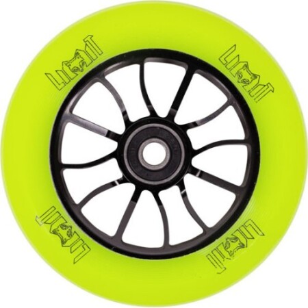 LMT S model scooter tekerlekleri, 110 mm, ABEC 9 rulmanlı - Siyah-Yeşil - Limit