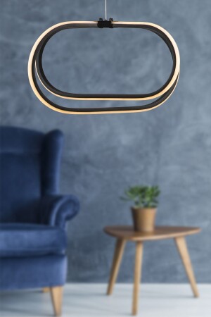 Loca 3 Color LED Chandelier Black BEG0080BEG01 - Begüsa