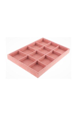 Local Suede Pink 12 Compartment Jewelry Serving Table (Aydindecor) 543751848 - Aydın Decor