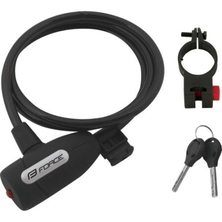 Lock FORCE Lux Kabel, 120/8 mm (schwarz) - Force
