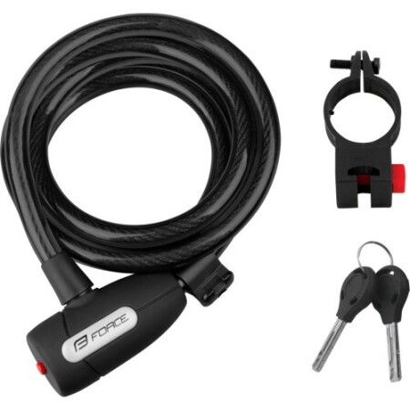 Lock FORCE Lux tutucu ile birlikte, 180/12mm (siyah) - Force