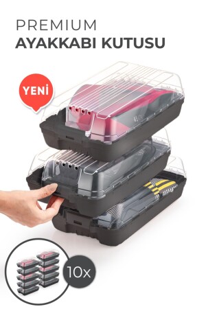 Lockable Shoe Box 10 Pieces 108021 - Vienev