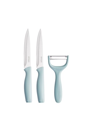 Logocity 3-Piece Peeler Knife Set Blue - Emsan