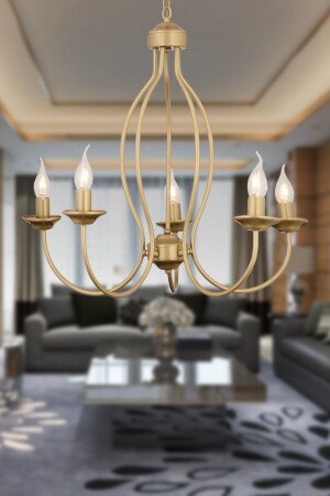 Loki 5 Piece Antique Modern Bedroom Living Room Chandelier 3677-05-FR - Apliqa