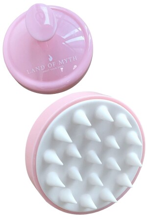 Lom1037 Weiches Silikon-Getriebe, Kopfhaut-Massage, Shampoo, Duschbürste, Erwachsene, Kinder, Haustier – Rosa - Land Of Myth