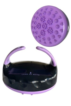Lom1412 Silikon-Körper-Cellulite-Massagebürste (schwarz-lila) - Land Of Myth