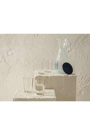 Lona Shine Glass 5 Piece Water Set 1000 Ml Dark Blue 10036474 - English Home