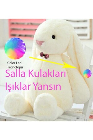 Long Ear Bunny Plush Rabbit with LED Light - Sleeping Companion 65cm - Sole