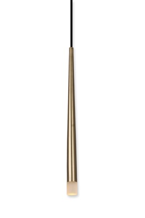 Long LED Antique Yellow Color Coated Single LED Pendant Lamp LLSAA0101 - Fivorno Aydınlatma