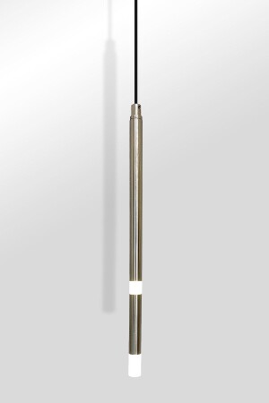 Long Led Thin Series Matte Chrome Color Coated Double LED Pendant Lamp LLSAA0401 - Fivorno Aydınlatma