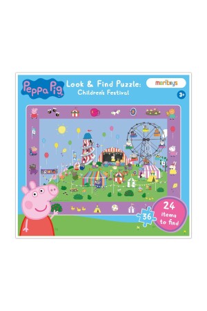 Look & Find Puzzle: Peppa Pig Children's Festival - 36 Piece Puzzle and Puzzle Game MRPEPPA009 - moritoys