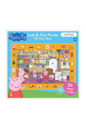 Look & Find Puzzle: Peppa Pig Mr.Fox's Shop - 36 Piece Puzzle and Observation Game MRPEPPA008 - Genel Markalar