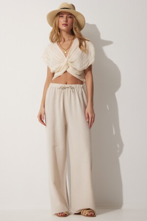 Loose Linen Trousers - Happiness İstanbul