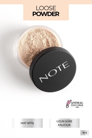 Loose Powder 02 Light Beige Makyaj Sabitleyici Matlaştırıcı Toz Pudra - Note Cosmetics