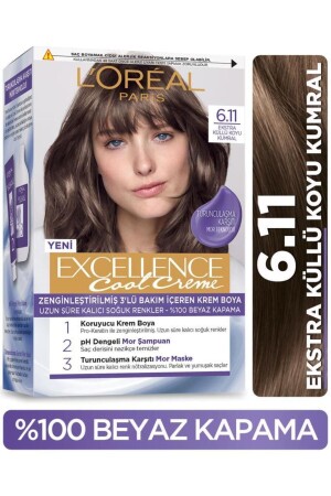 MNZ-Loréal باريس ممتازة كريم بارد لون الشعر 6. 11 إضافي رمادي مظلمة البرونت - L'oreal Paris