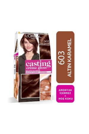 L'oréal Paris Casting Crème Gloss Hair Dye - 603 Golden Caramel LOREALCSTNG - L'Oreal Paris