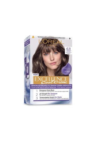 L’oréal Paris Excellence Cool Creme Hair Dye – 6. 11 Extra Ashy Dark Brunette - L'oreal Paris
