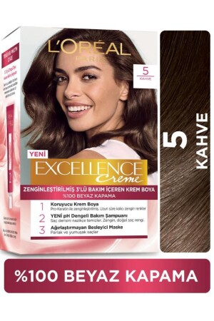 L'oréal Paris Excellence Creme-Haarfärbemittel – 5 Braun - L'oreal Paris