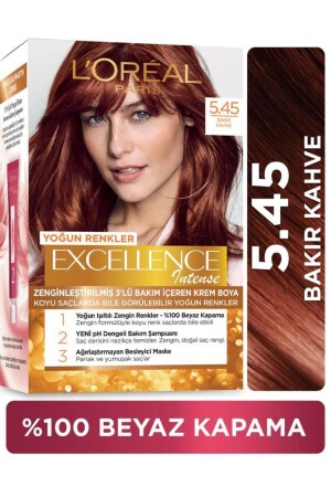 L'oréal Paris Excellence Intense Hair Dye 5. 45 Copper Brown 78338 - L'Oreal Paris