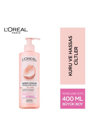 L'oréal Paris Precious Flowers Reinigungsmilch für trockene und empfindliche Haut 3600523449347 - L'Oreal Paris