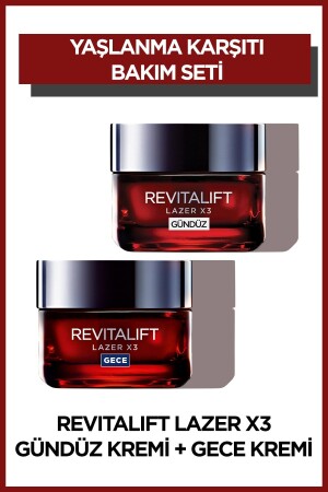 L'oréal Paris Revitalift Lazer X3 Intensive Anti-Aging Day Care Cream Night Care Cream 50 ml DERLX3KREM - L'Oreal Paris