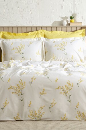 Loretta Yellow 100% Cotton Double Duvet Cover Set (PP) 200. 22. 08. 0021 - Karaca Home