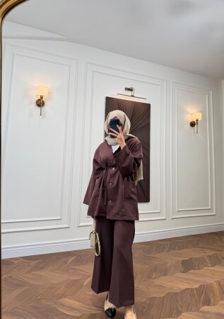 Loryel Pocket Detail Set - Plum - Duendeca
