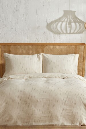 Lotus %100 Pamuk Tek Kişilik Nevresim Takımı Bej 200.22.01.0145 - Karaca Home