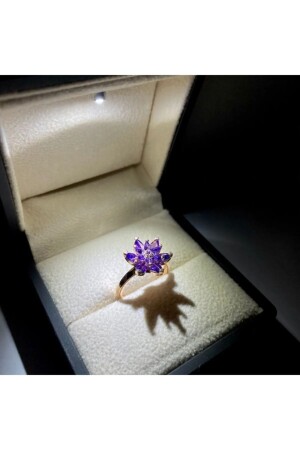 Lotus Çiçeği Yüzük - Rose Gold Kaplama - 925 Ayar Gümüş - Lotus Jewellery