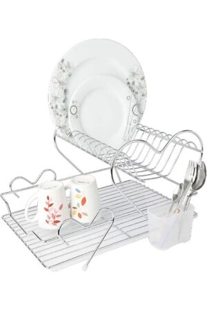 Love 2 Tier Dish Basket - Plate Rack kiw02003 - Kiwa Metal