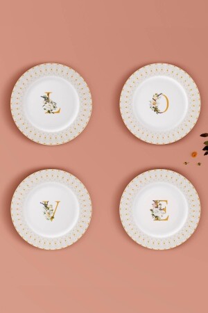 Love 4 Piece Cake Set 19 Cm 153. 03. 06. 8335 - Karaca