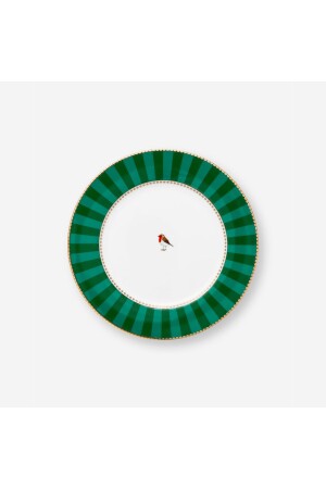 Love Birds Green Porcelain Breakfast Plate 21 Cm - Pip Studio
