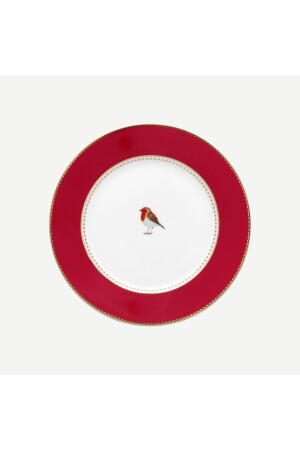 Love Birds Red Porcelain Cake Plate 17 Cm 51001029 - Pip Studio