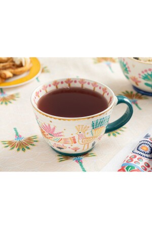 Love Crush New Bone China Mug 460 Ml Light Blue - Pink 10037909 - English Home