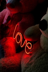 - Love - Led Dekoratif Duvar Aydınlatması Neon Duvar Yazısı Sihirli Led Mesajlar - Neongraph DEC010033 - neon graph