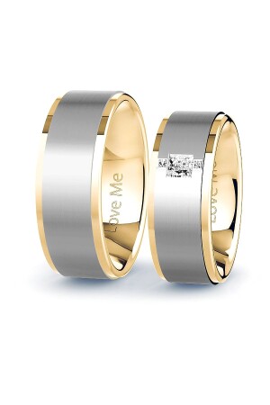 Love Me Brand 1. Quality 9mm Gold White 2 Colors Unisex Steel Wedding Band Ring Lm-008g - Kaya The Third