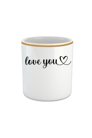 Love You Espresso, Double Turkish Coffee Cup - Cup Without Handle FIN185 - Vivas